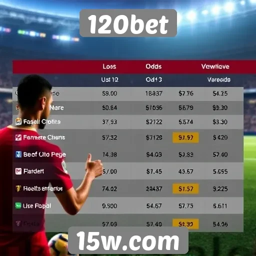 Comparação de odds em 120bet e concorrentes